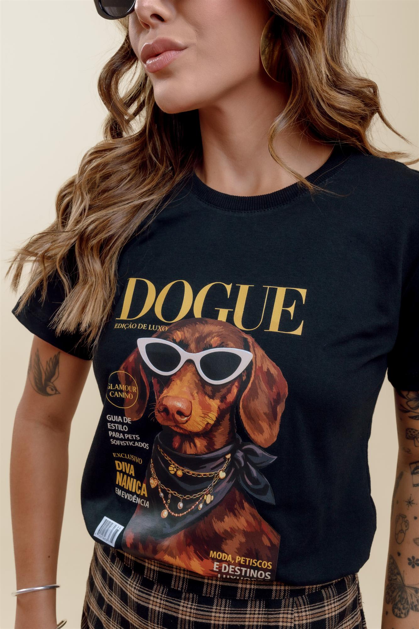 T-Shirt - Dogue - Preto