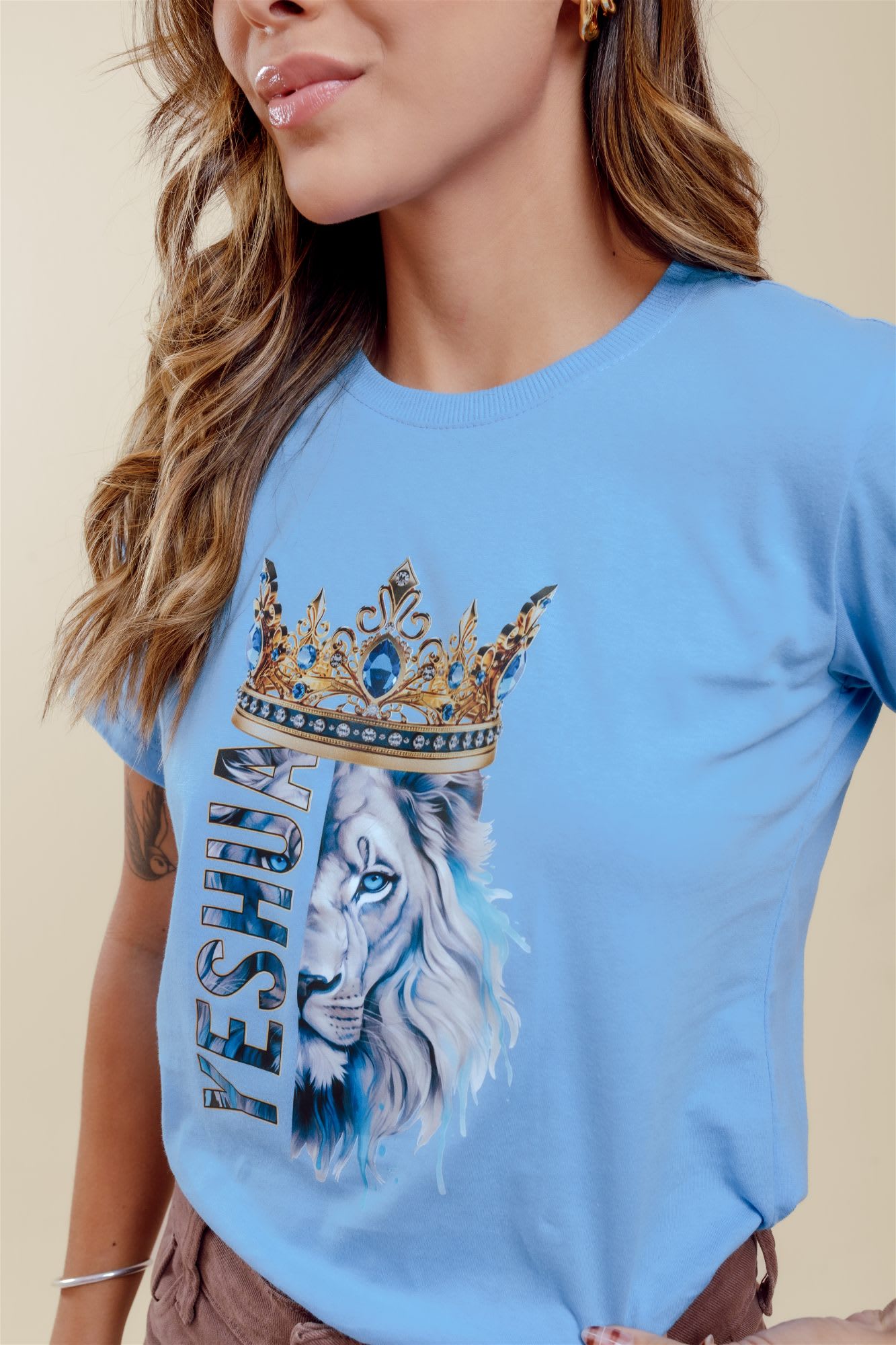 T-Shirt - Yeshua - Azul Bebê