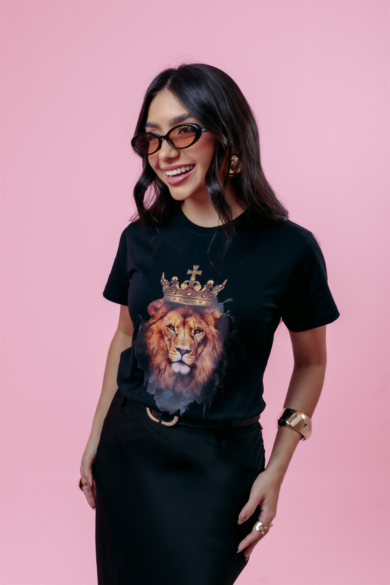 T-Shirt - Leão - Preto