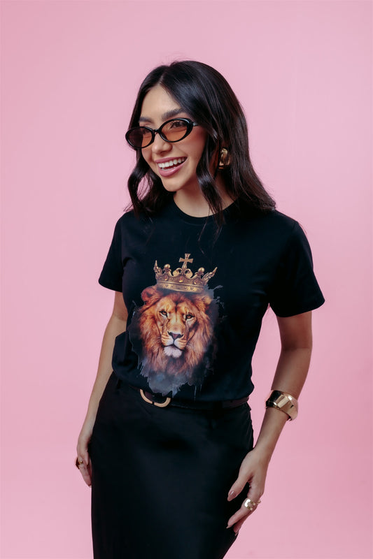 T-Shirt - Leão - Preto