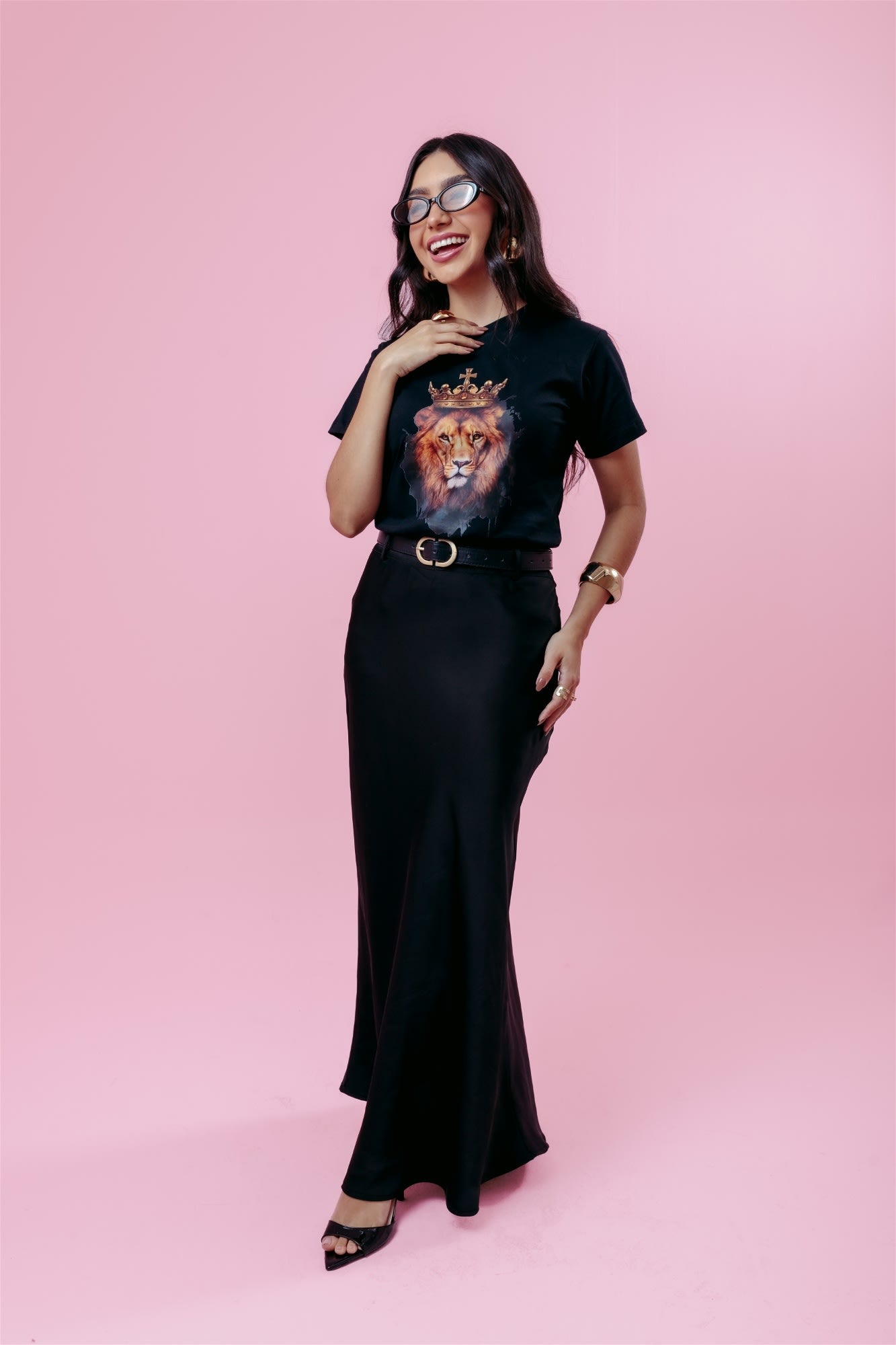 T-Shirt - Leão - Preto