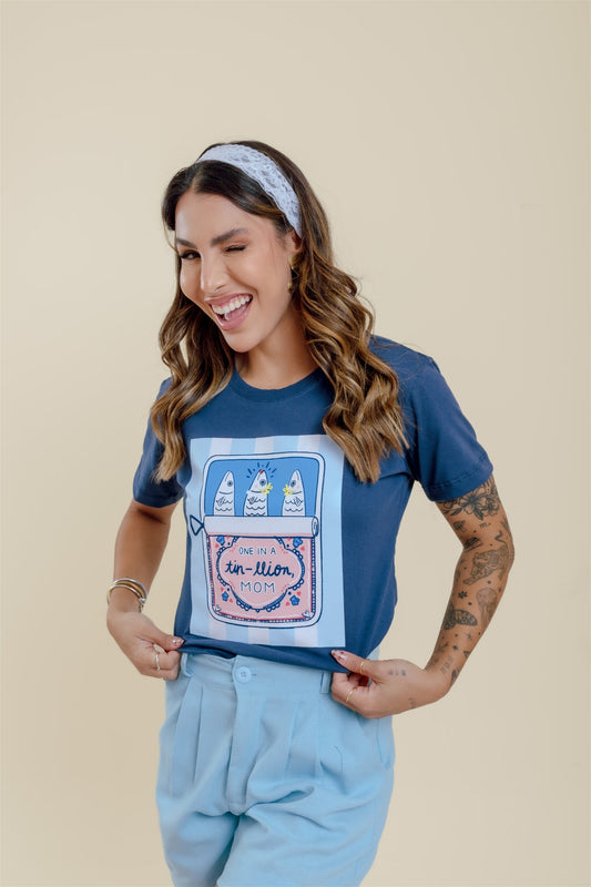 T-Shirt - Sardinhas - Azul Marinho