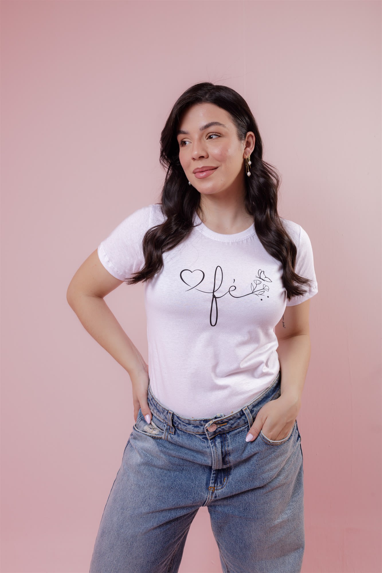 T-Shirt - Fé - Branco