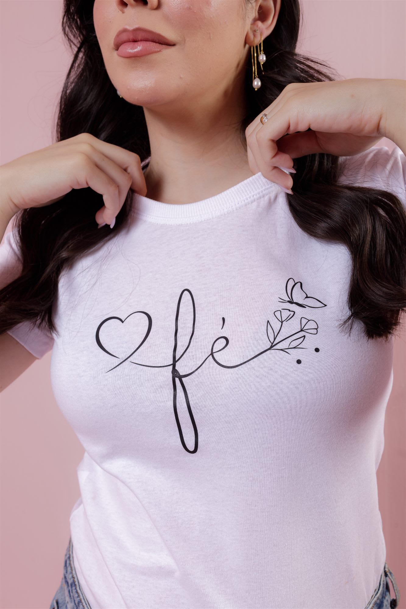 T-Shirt - Fé - Branco