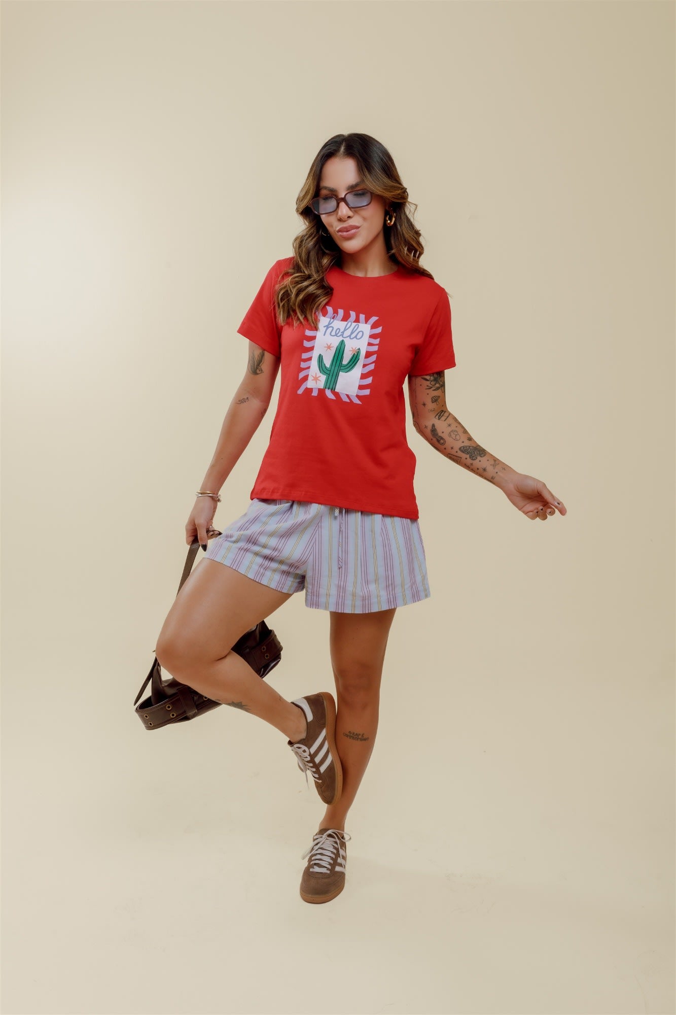 T-Shirt - Cacto - Vermelho