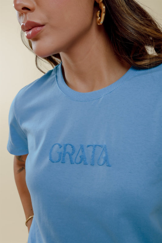 T-Shirt - Grata - Azul Bebê
