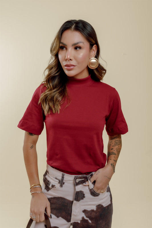 Blusa Gola Alta - Marsala