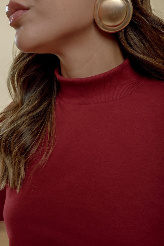 Blusa Gola Alta - Marsala