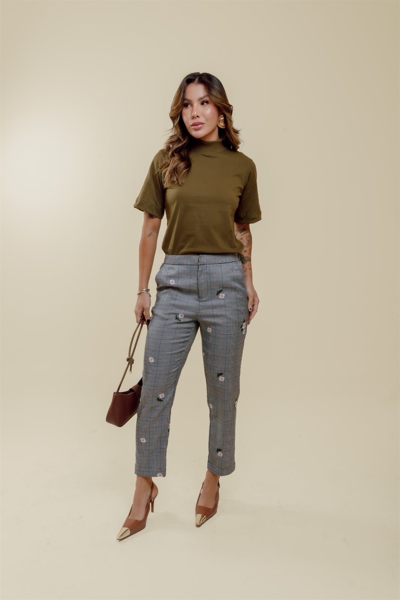 Blusa Gola Alta - Verde Musgo