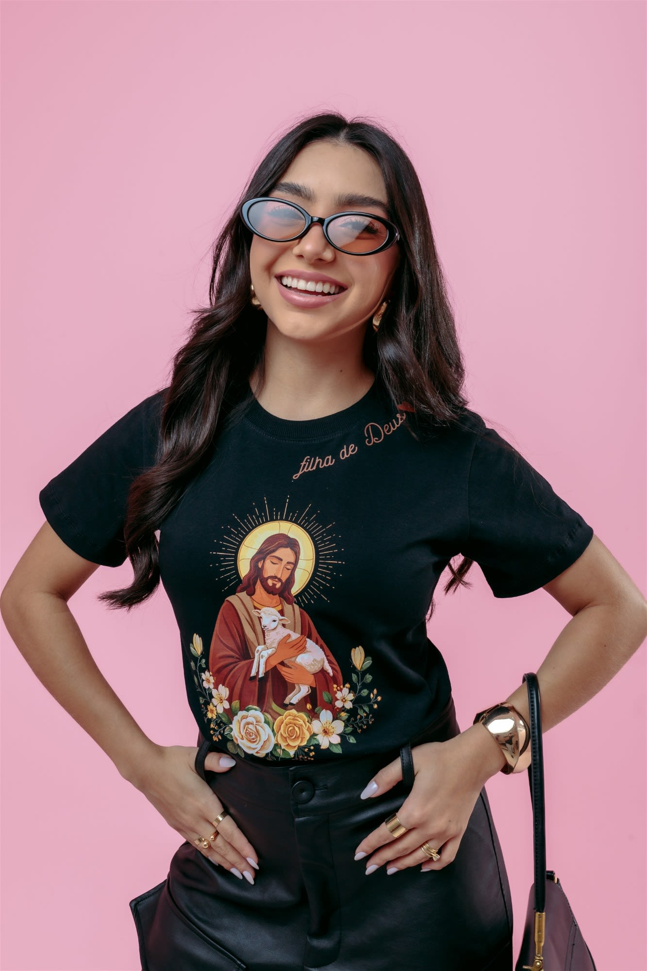 T-Shirt - Filha de Deus - Preto
