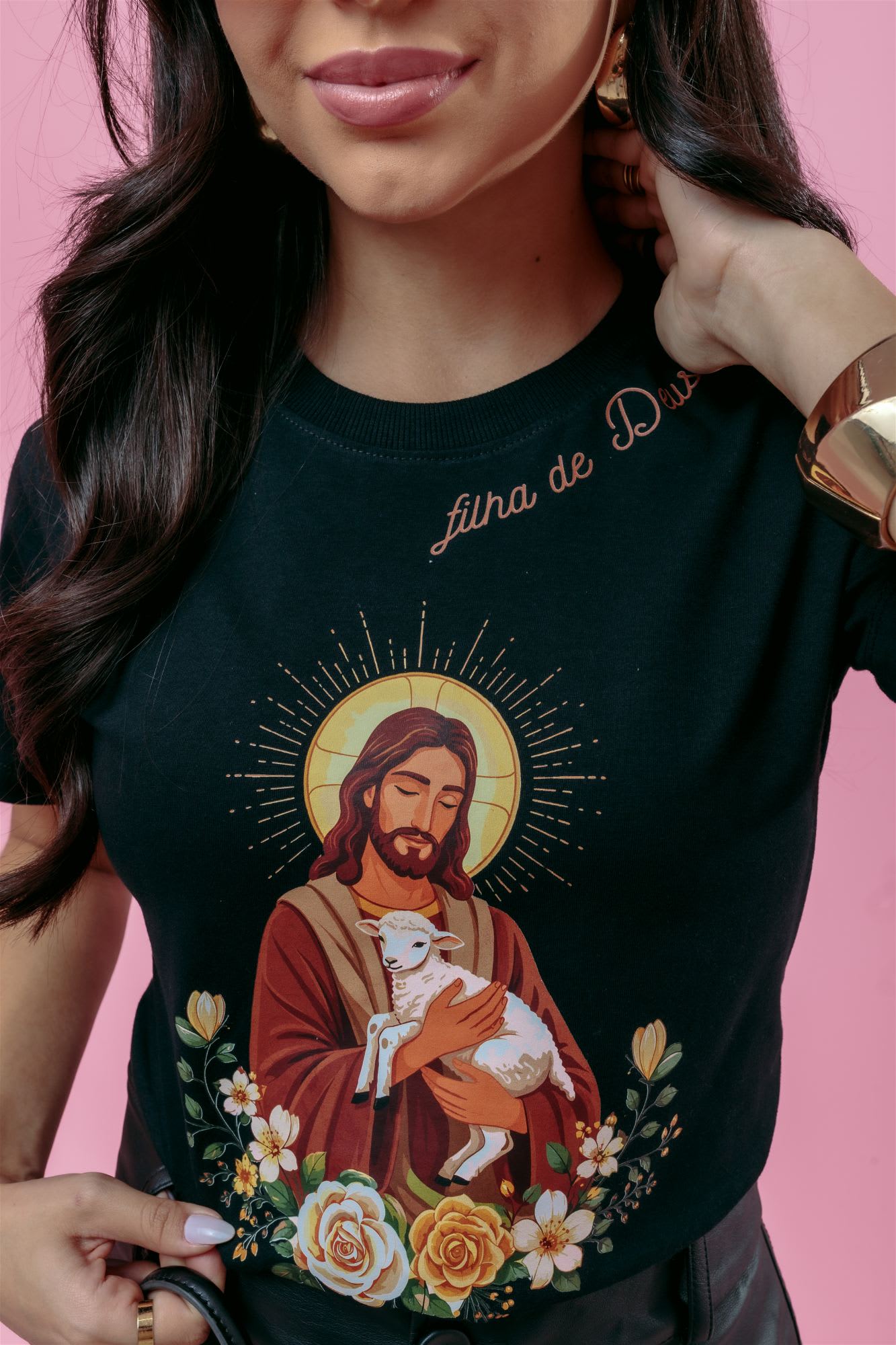 T-Shirt - Filha de Deus - Preto
