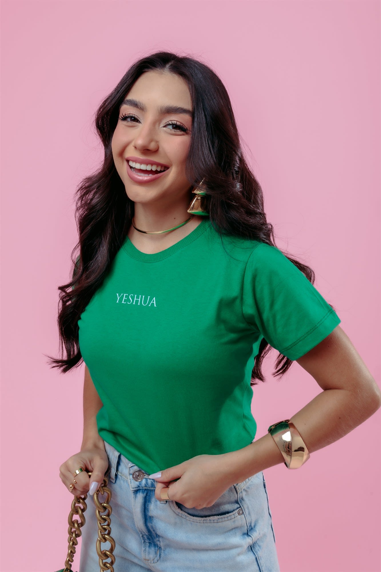 T-Shirt - Yeshua - Verde Bandeira