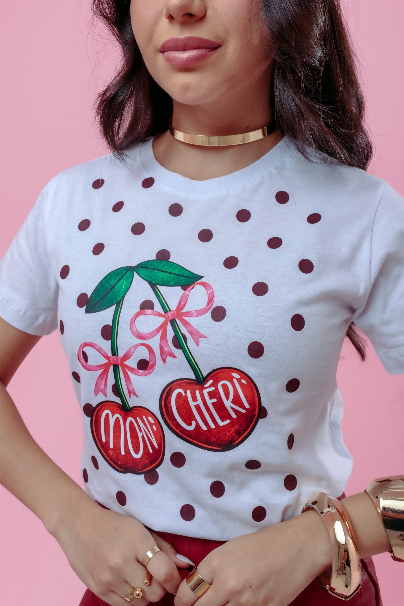 T-Shirt - Mon Chéri - Branco