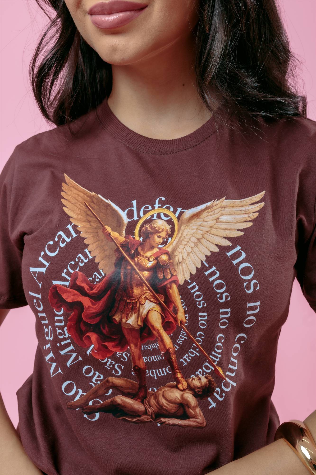T-Shirt - São Miguel Arcanjo - Marrom