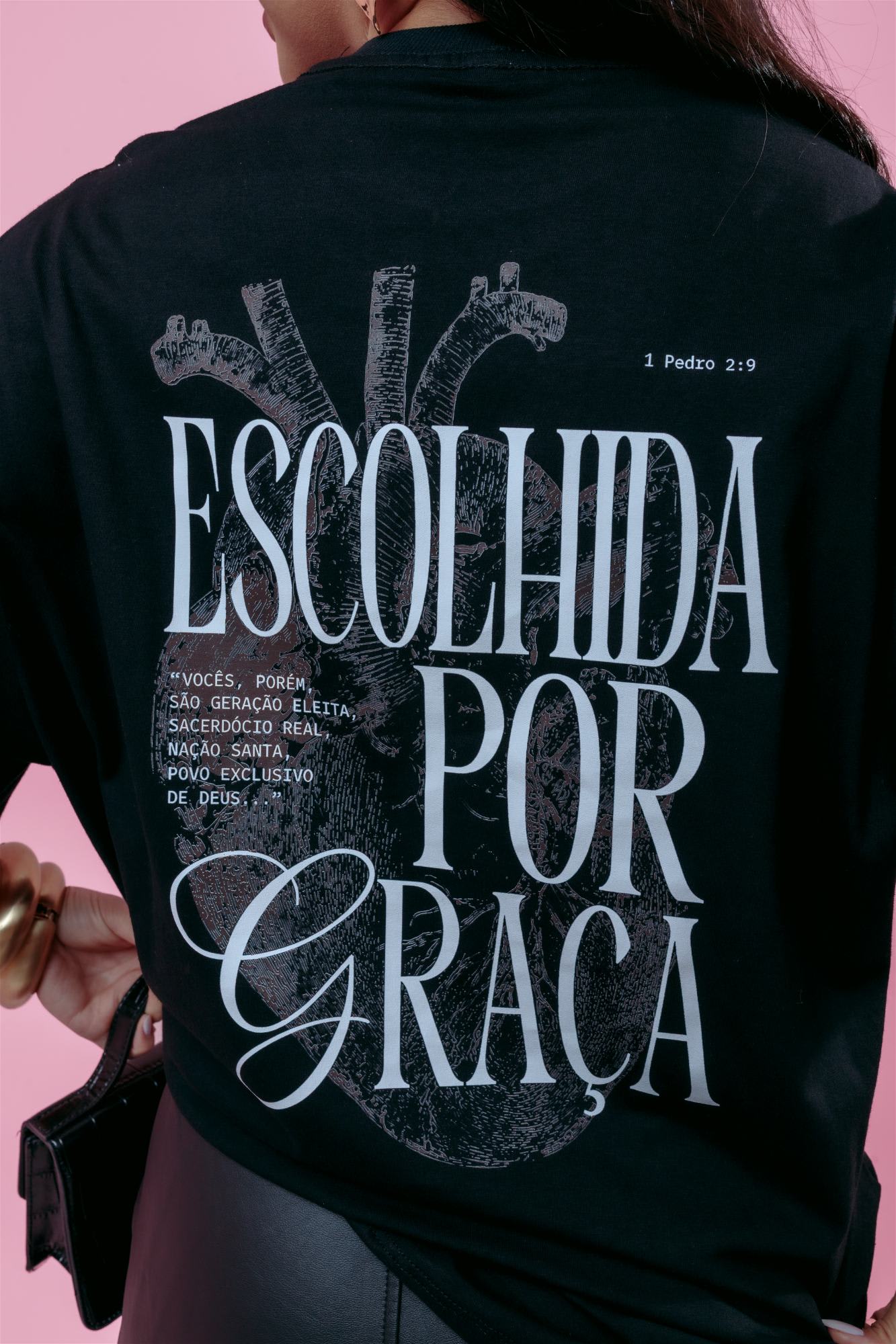 Max T-Shirt - Escolhida por Graça - Preto