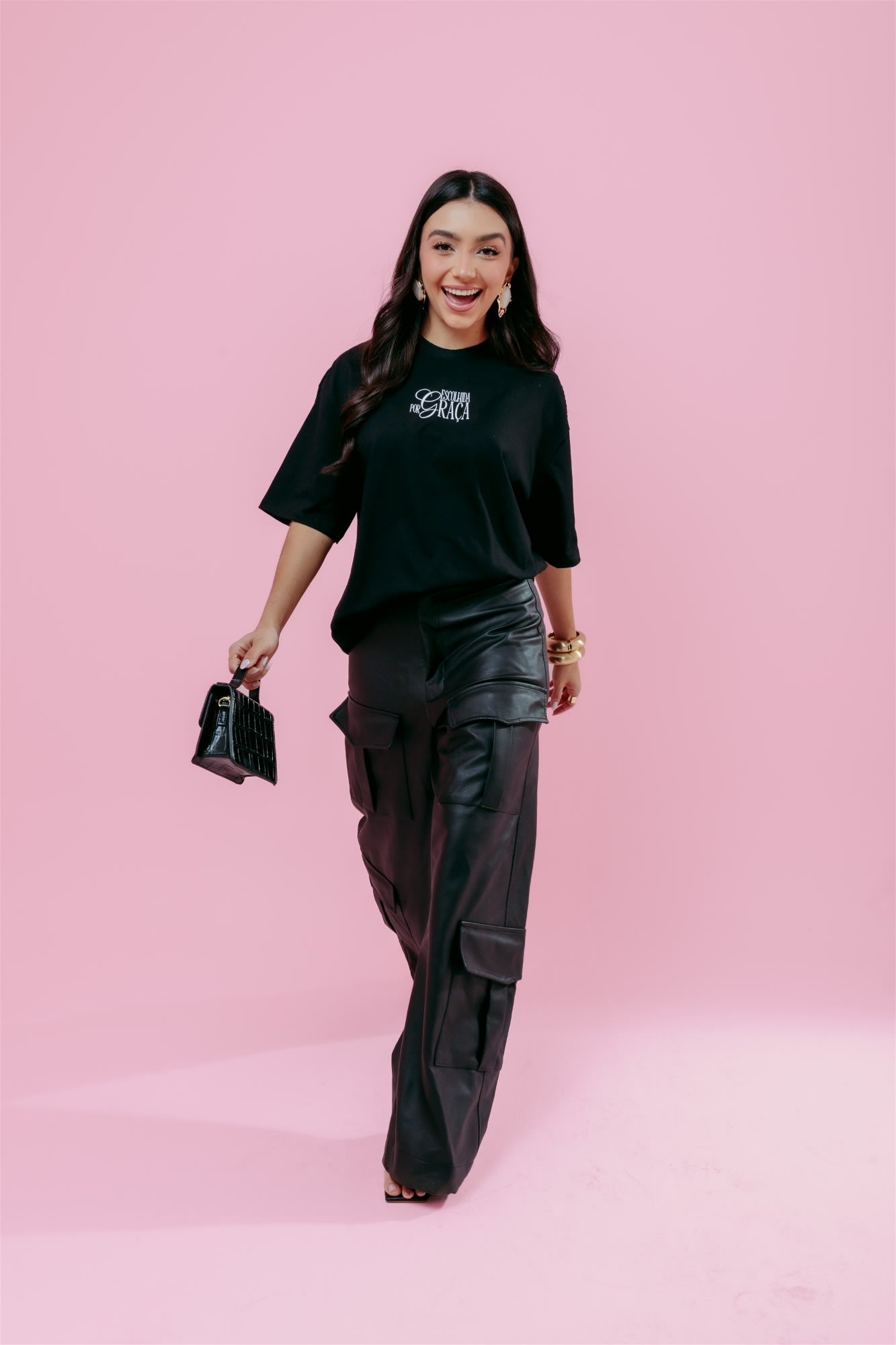 Max T-Shirt - Escolhida por Graça - Preto