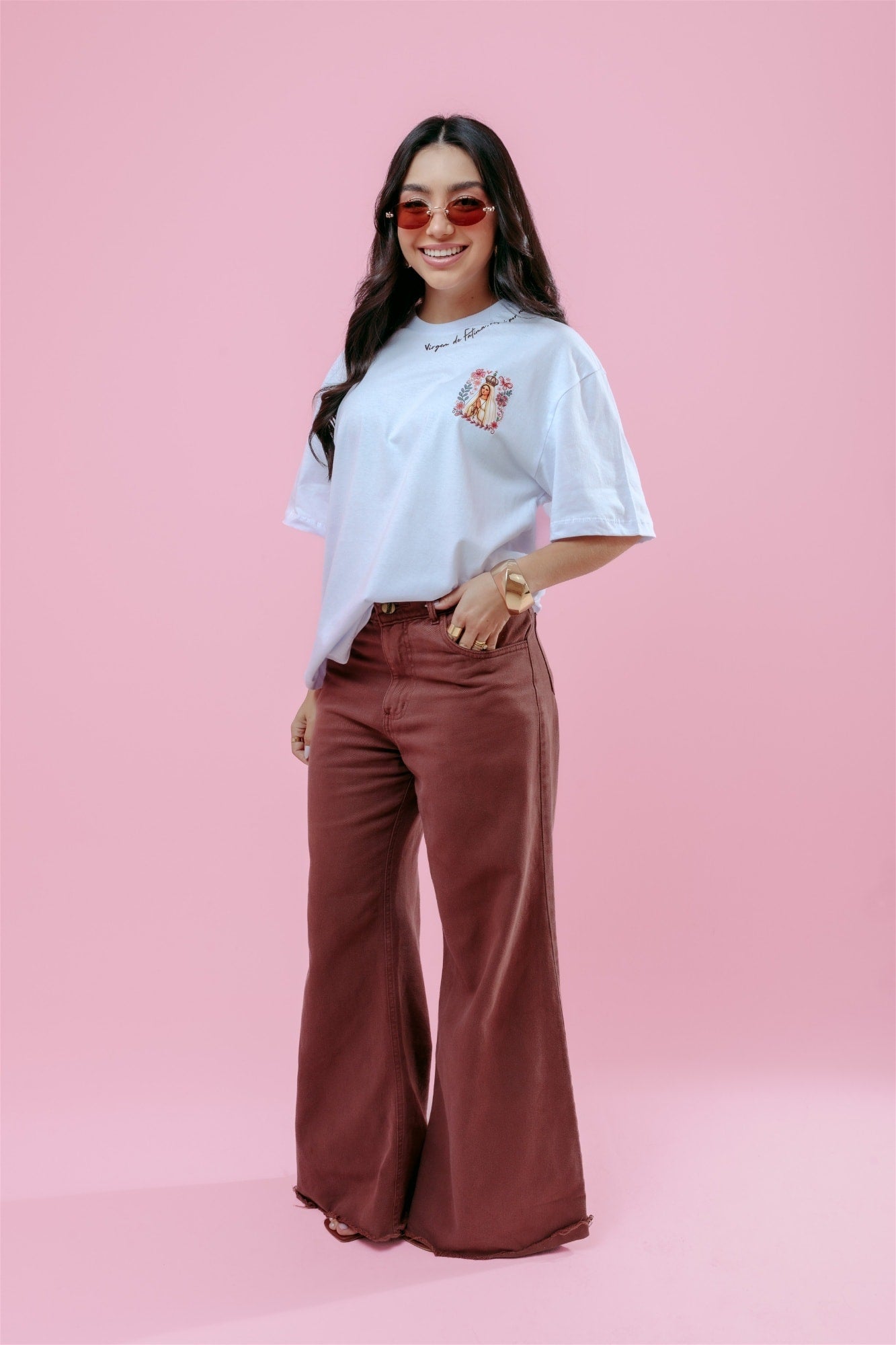 Max T-Shirt - Virgem de Fátima - Branco