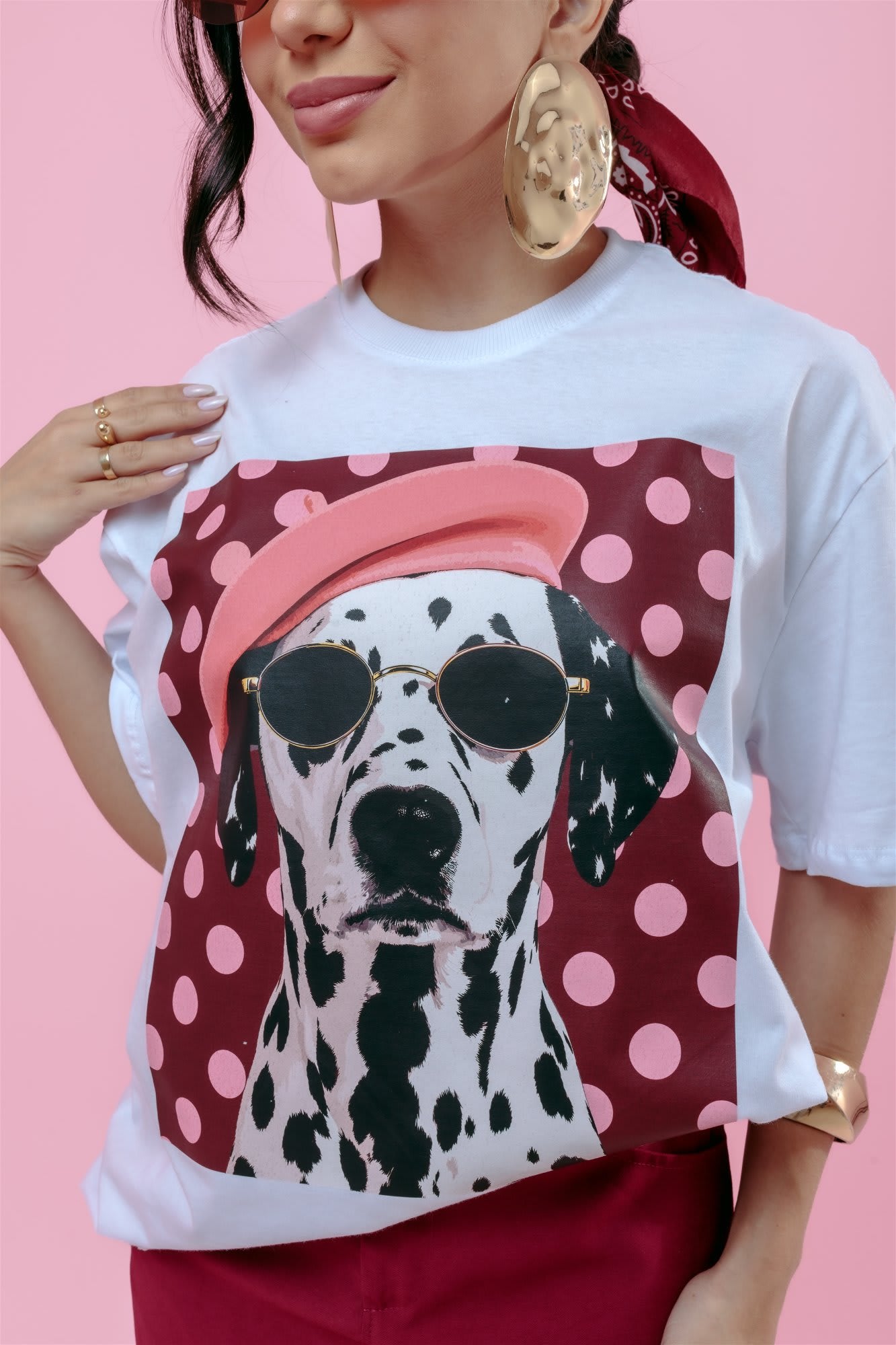 Max T-Shirt - Dalmata - Branco