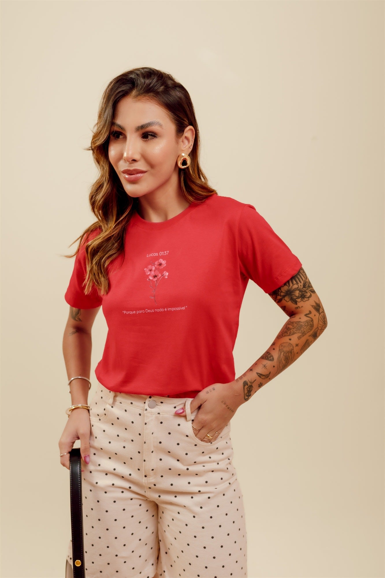 T-Shirt - Lucas 01:37 - Vermelho
