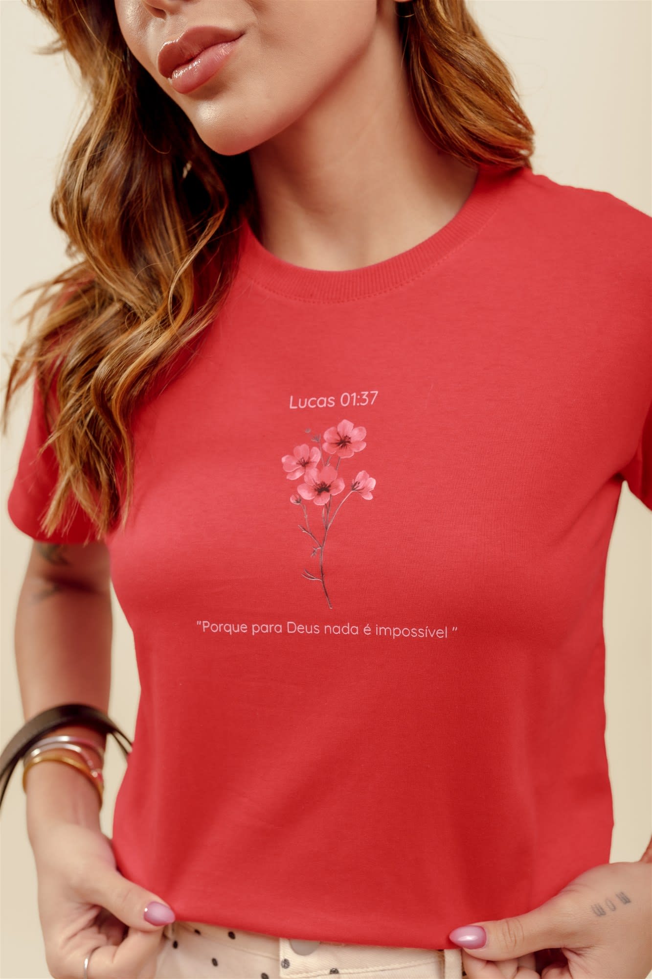 T-Shirt - Lucas 01:37 - Vermelho