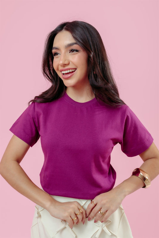 T-Shirt Básica - Roxo