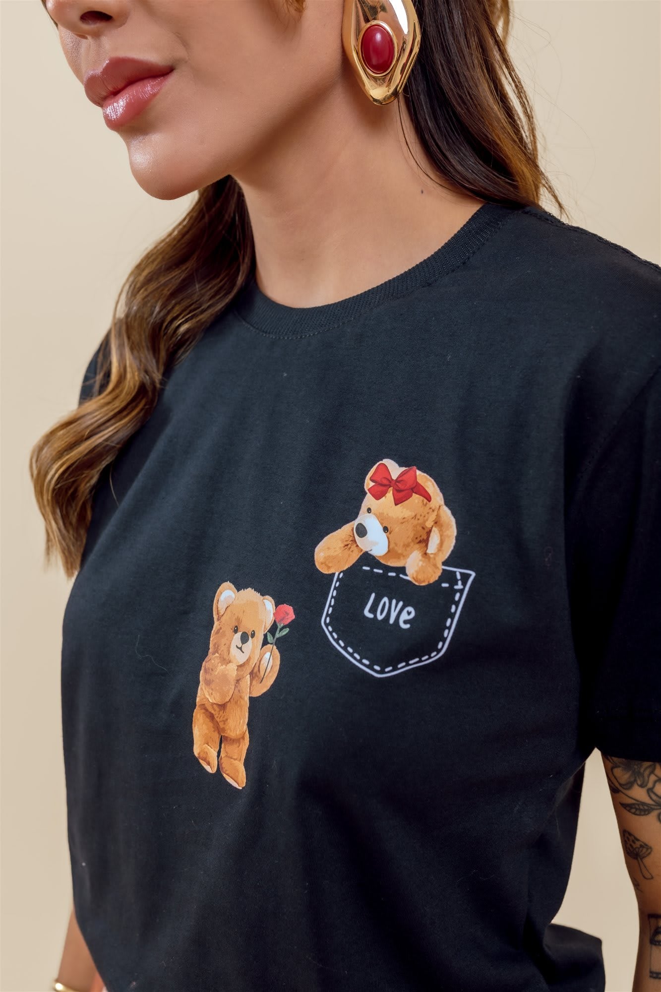 T-Shirt - Love - Preto