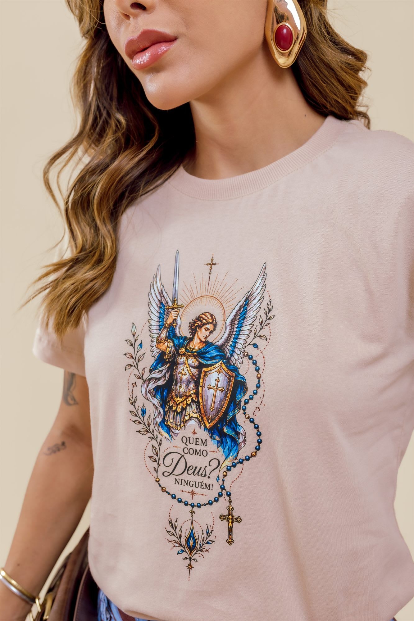 T-Shirt - São Miguel Arcanjo - Areia