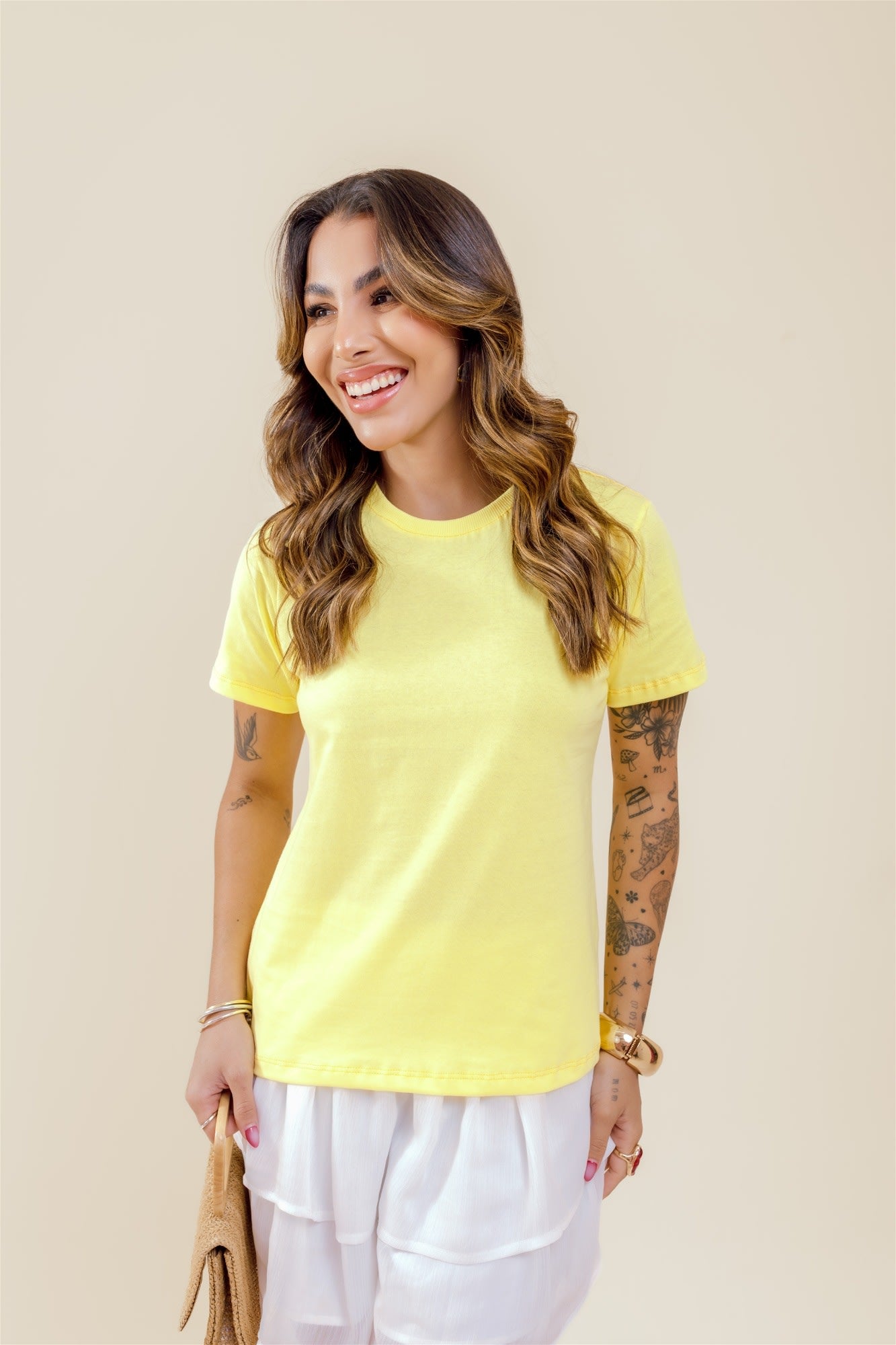 T-Shirt - Básica - Amarelo