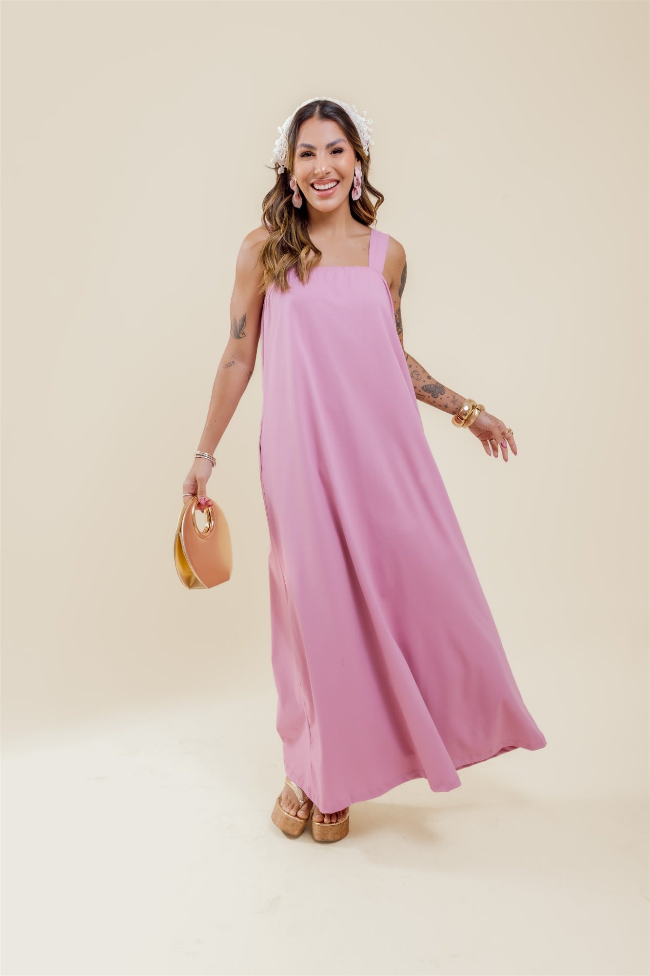 Vestido Ibiza - Rosa Chique