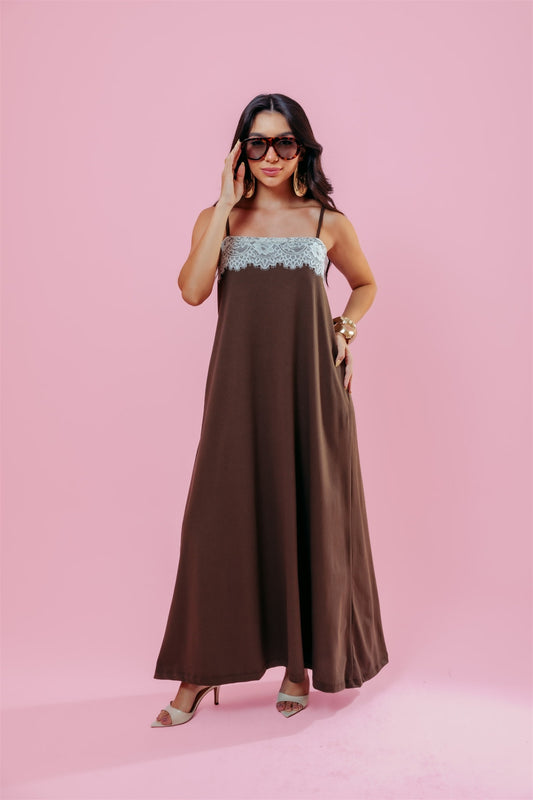 Vestido Amalfi - Marrom