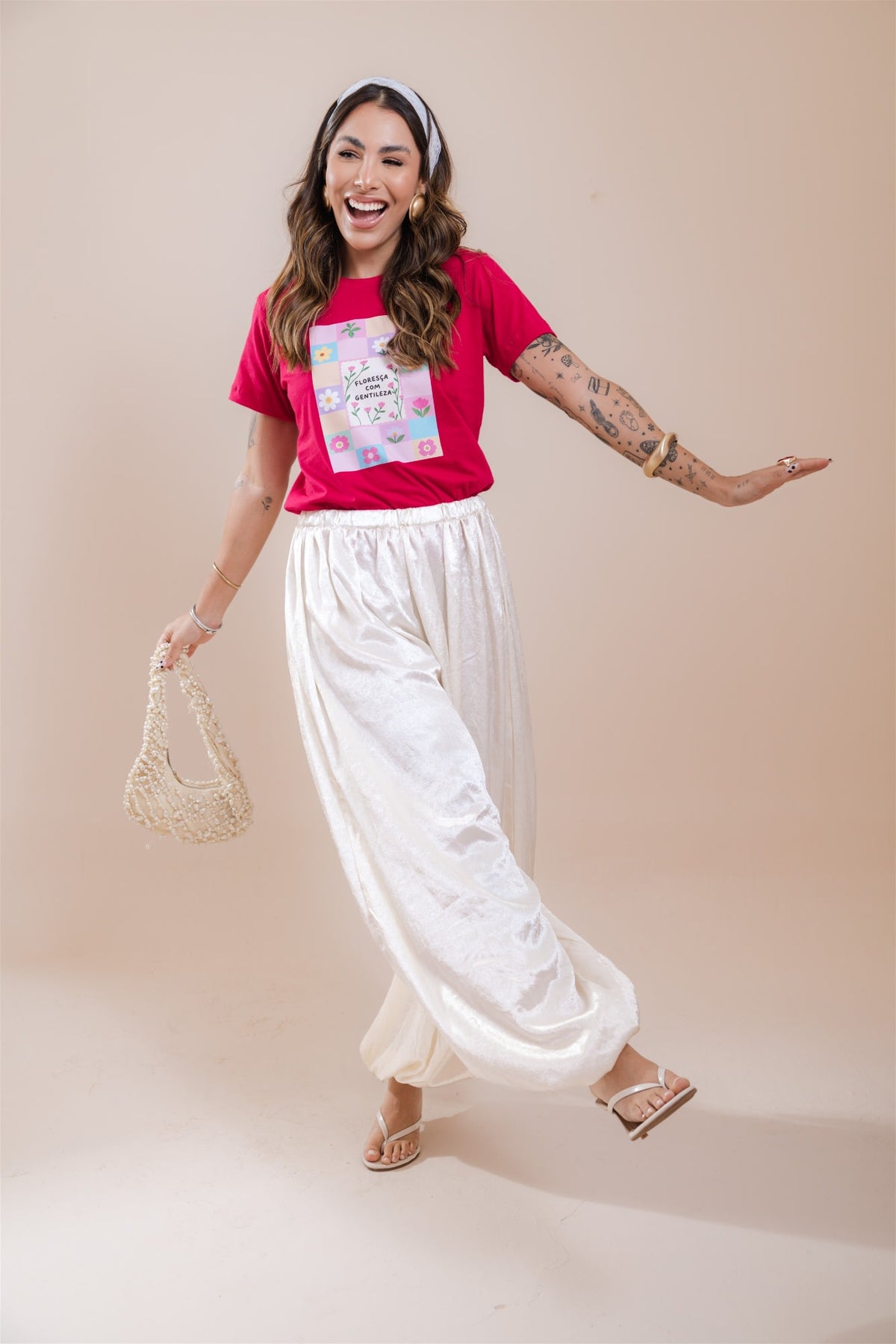 T-Shirt - Florença com gentileza - Pink
