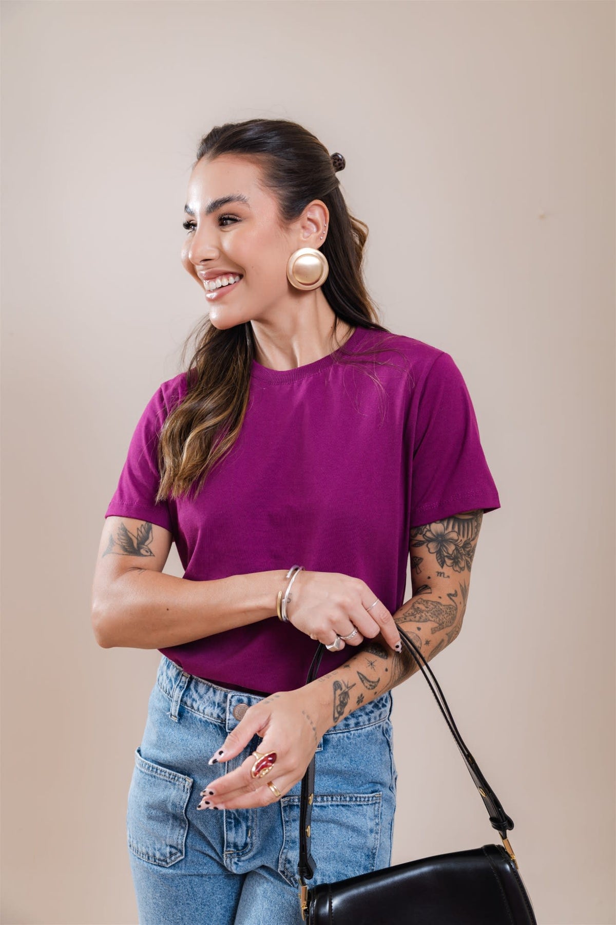 T-Shirt Básica - Roxo