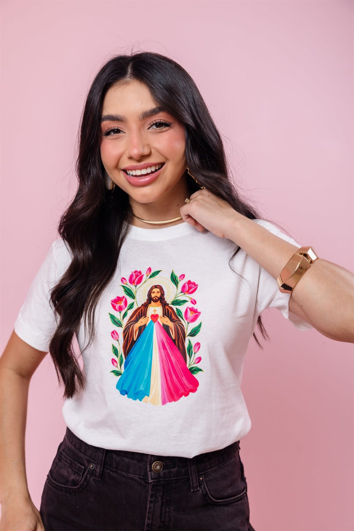 T-Shirt - Aquarela de Jesus - Off