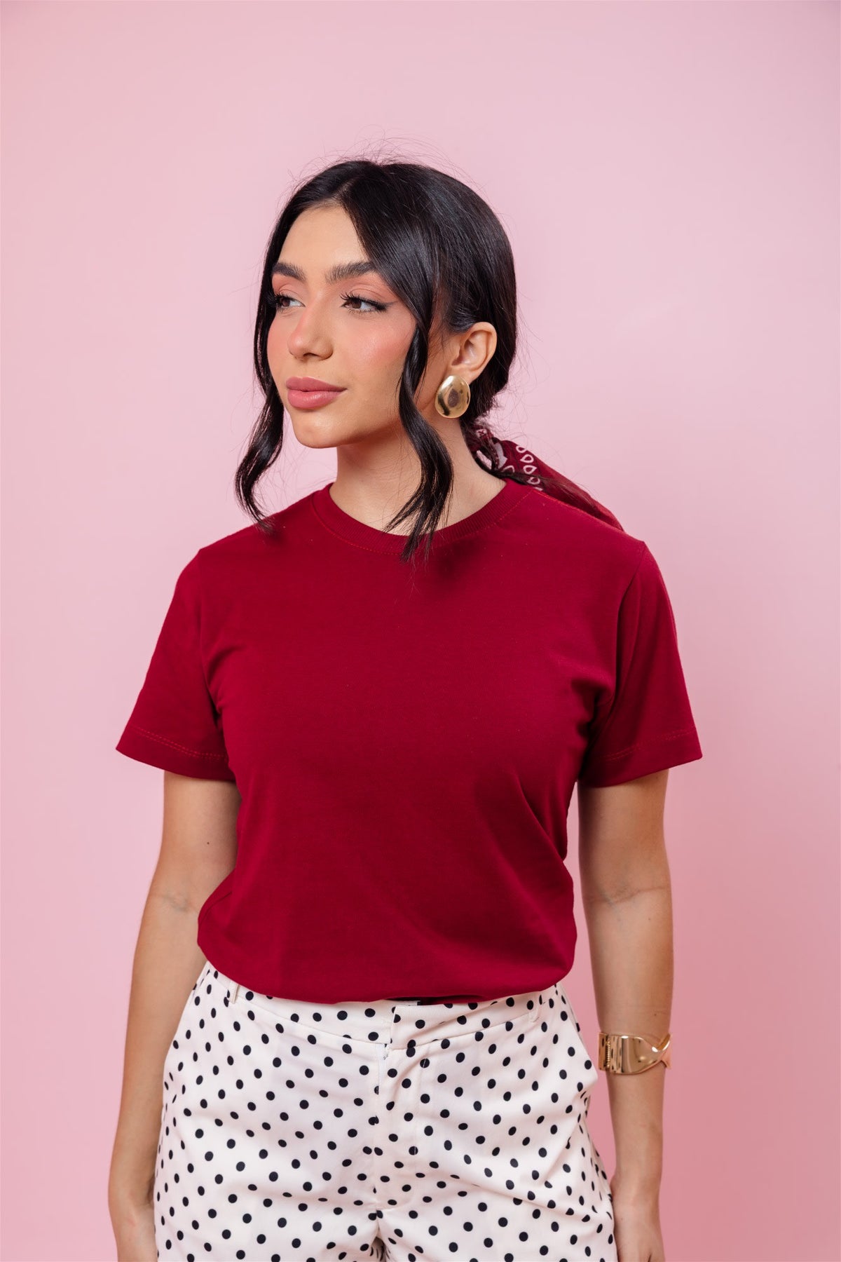 T-Shirt - Básica - Marsala