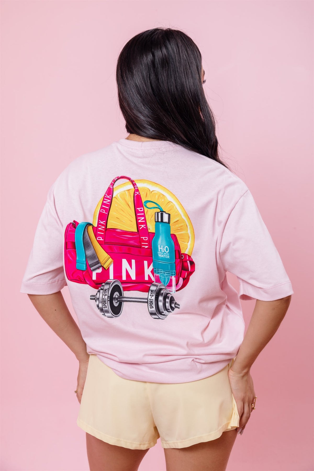 Max T-Shirt - Gym Barbie - Rosa Bebê