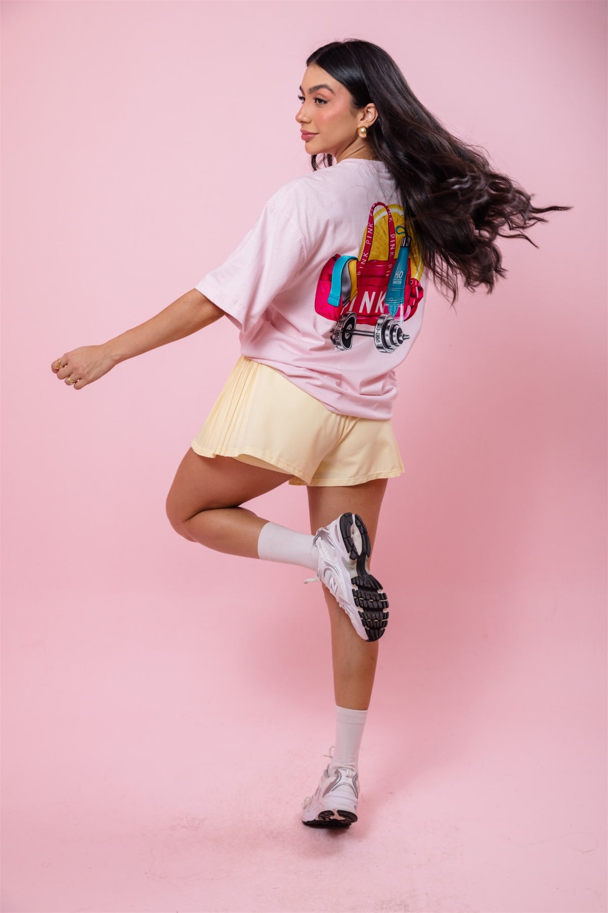 Max T-Shirt - Gym Barbie - Rosa Bebê