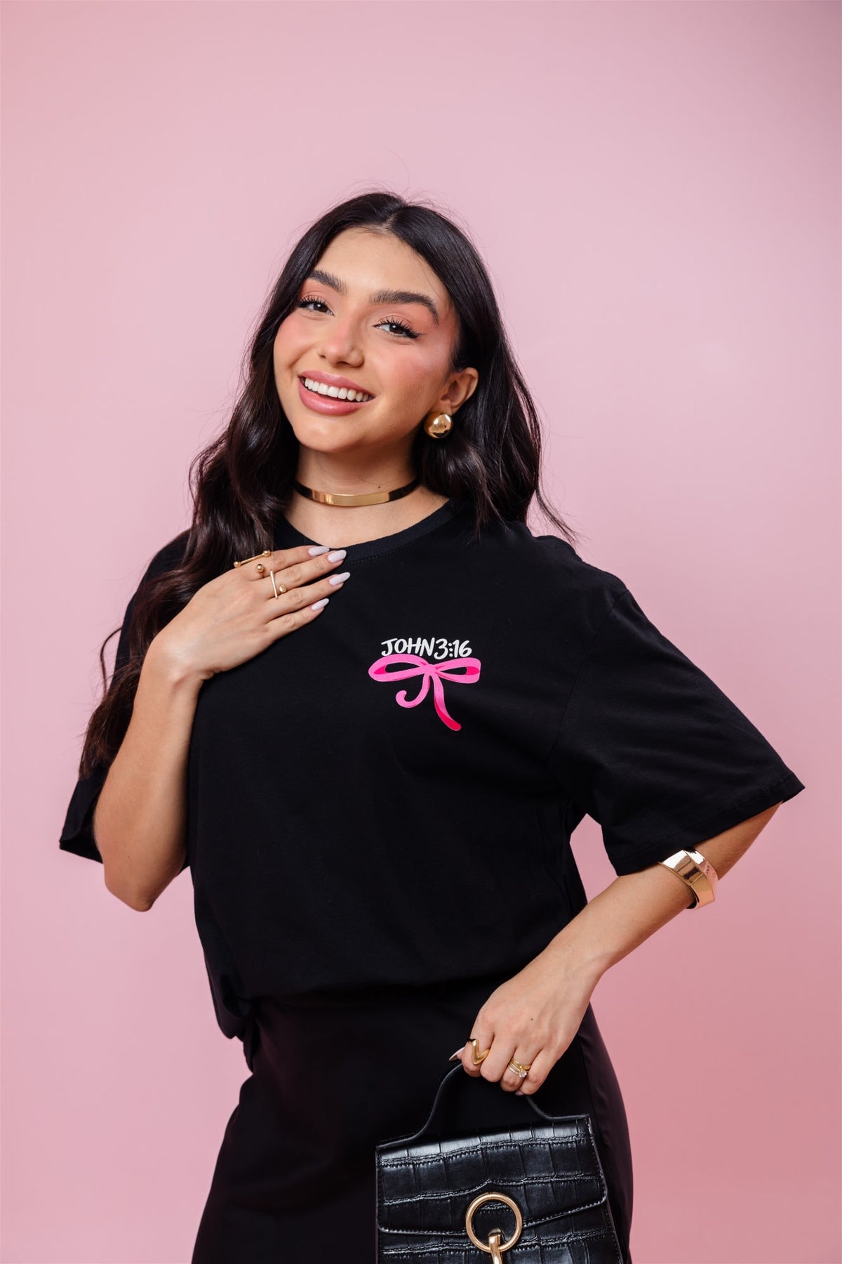 Max T-Shirt -  John 3:16 - Preto