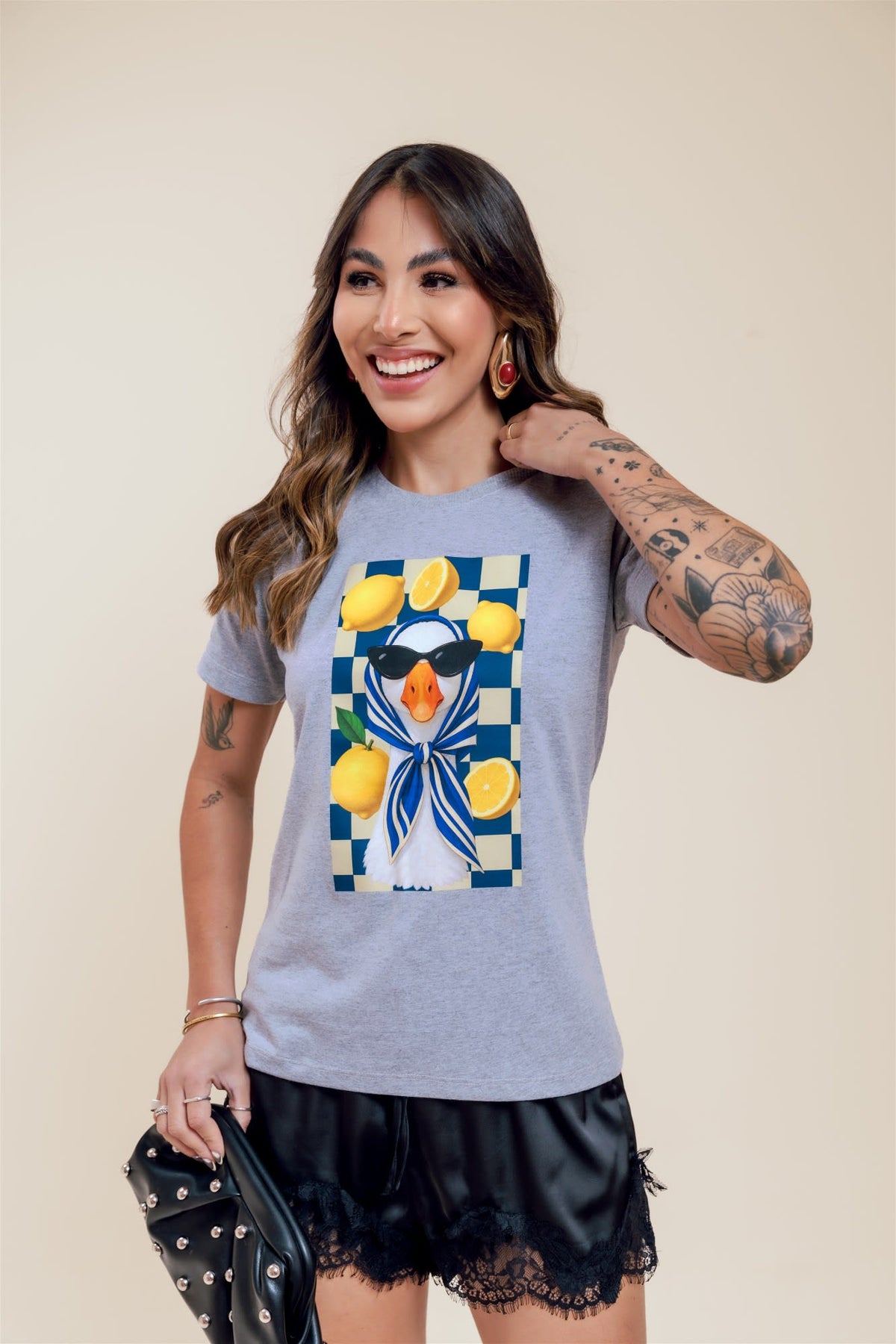 T-Shirt - Ganso estiloso - Mescla