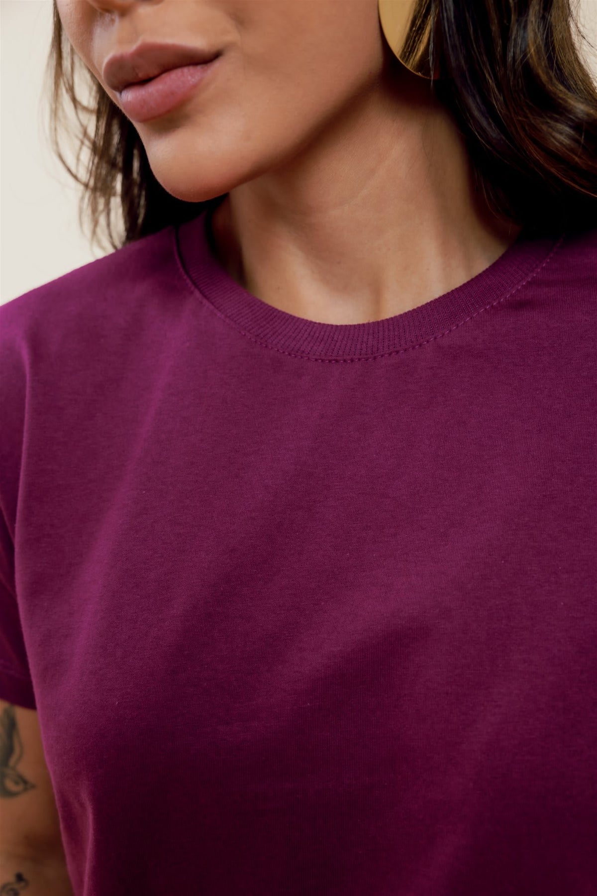 T-Shirt - Básica - Roxo