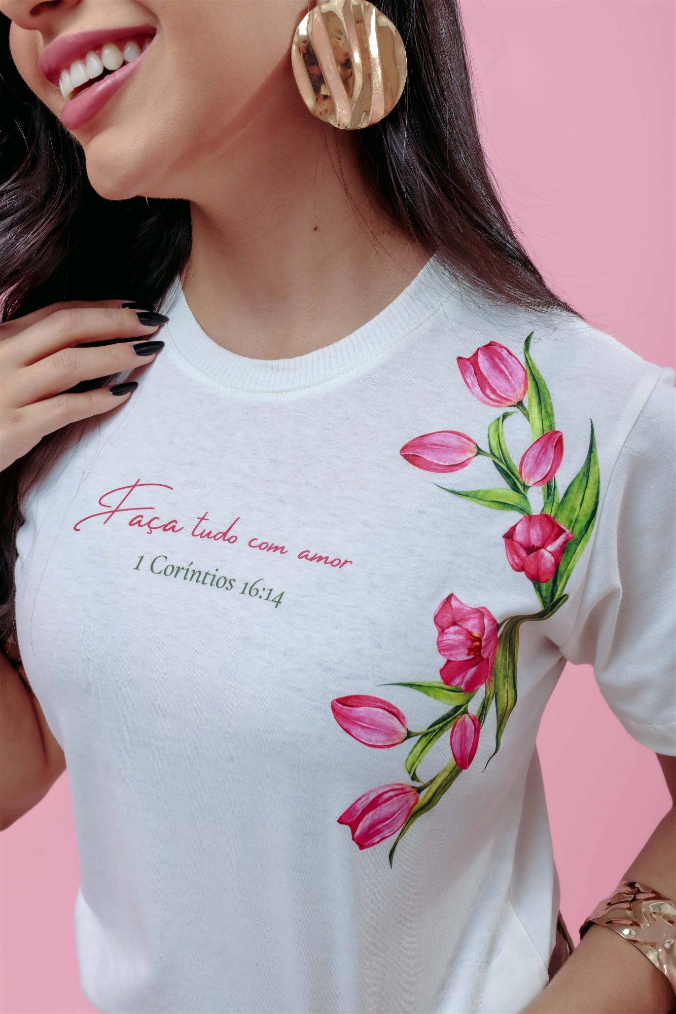 T-Shirt - Faça tudo com amor - OFF