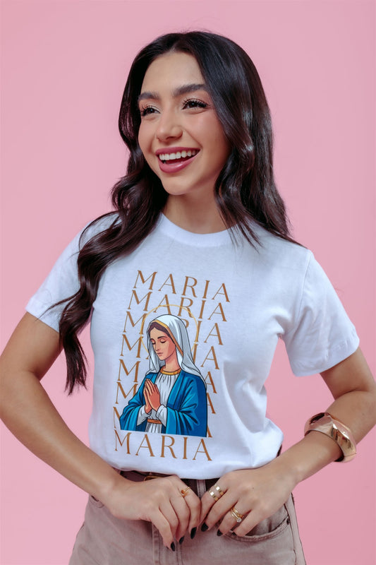 T-Shirt - Ave Maria - Branco