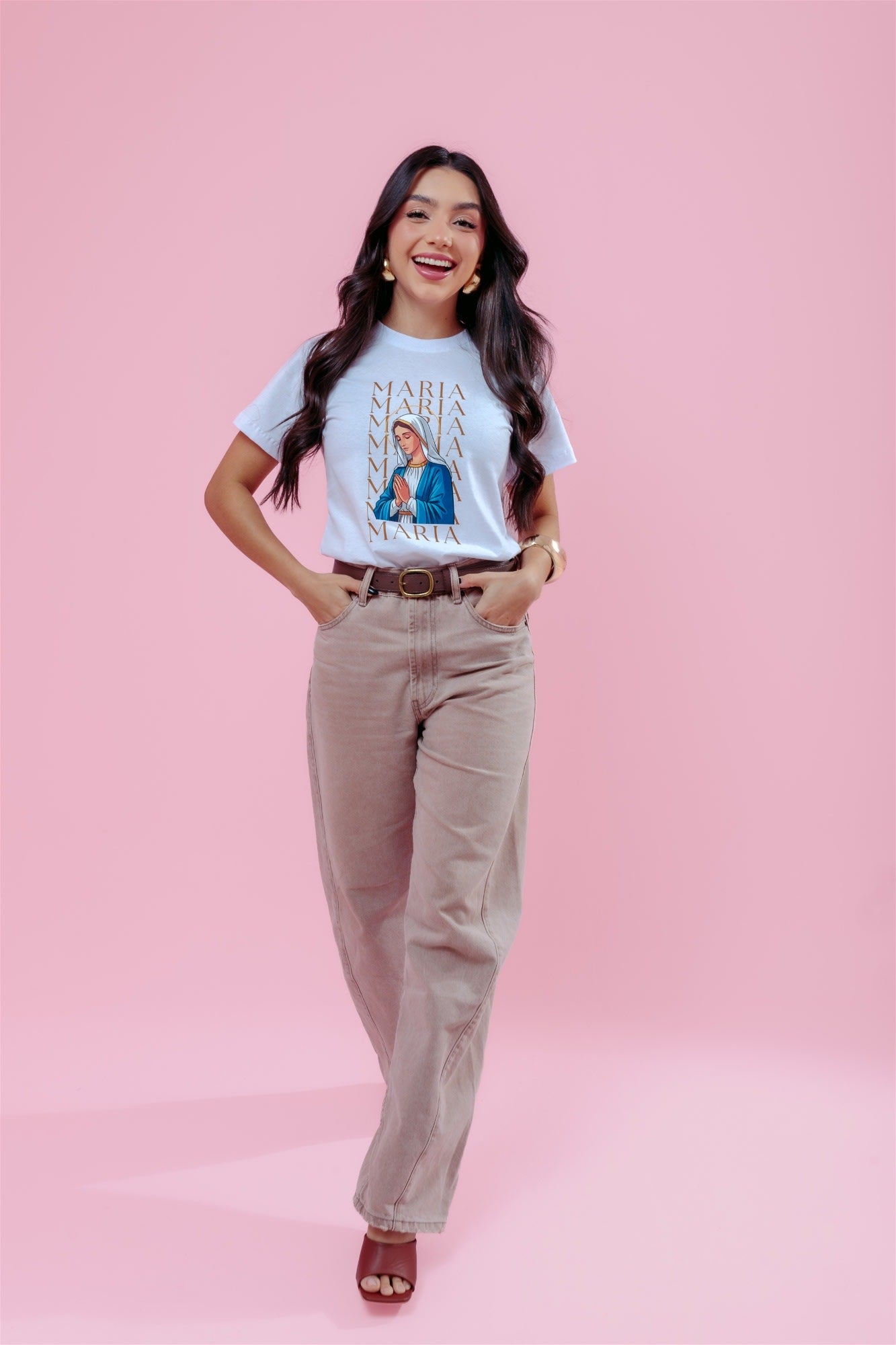 T-Shirt - Ave Maria - Branco