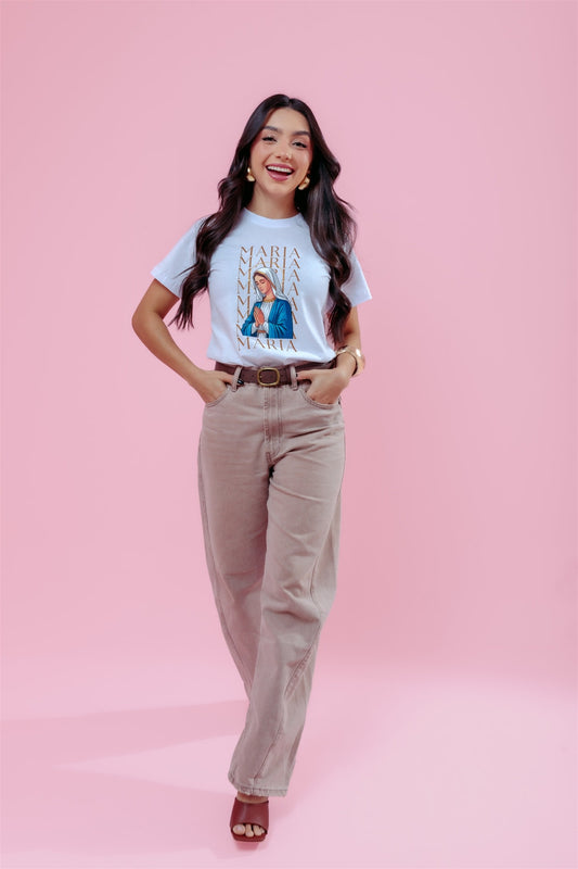 T-Shirt - Ave Maria - Branco