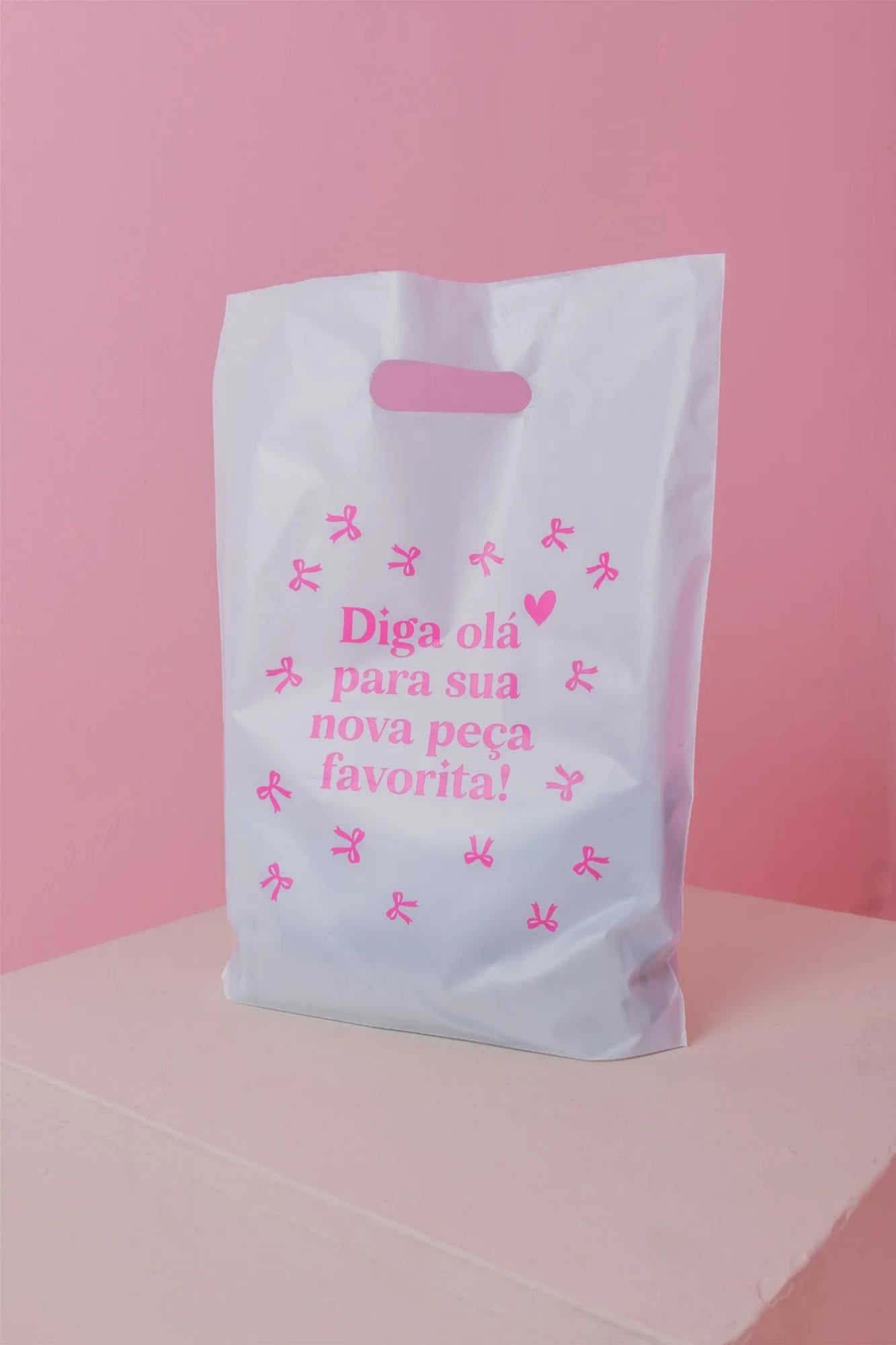 20 SACOLAS - Diga Olá - Branco