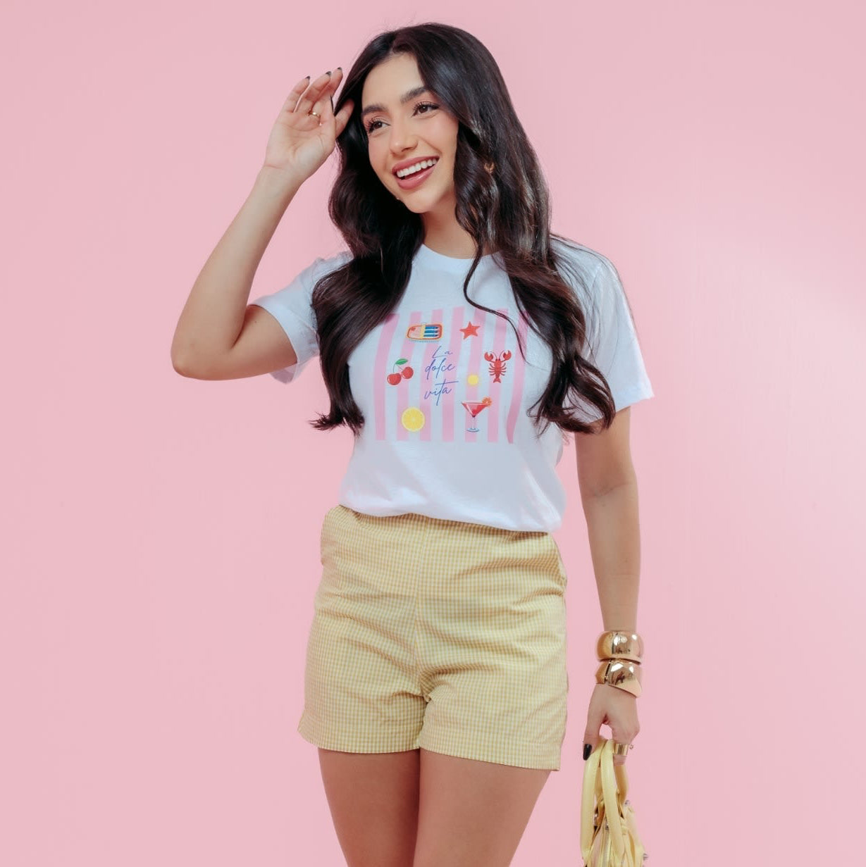 T-Shirt - La dolce vita - Branco