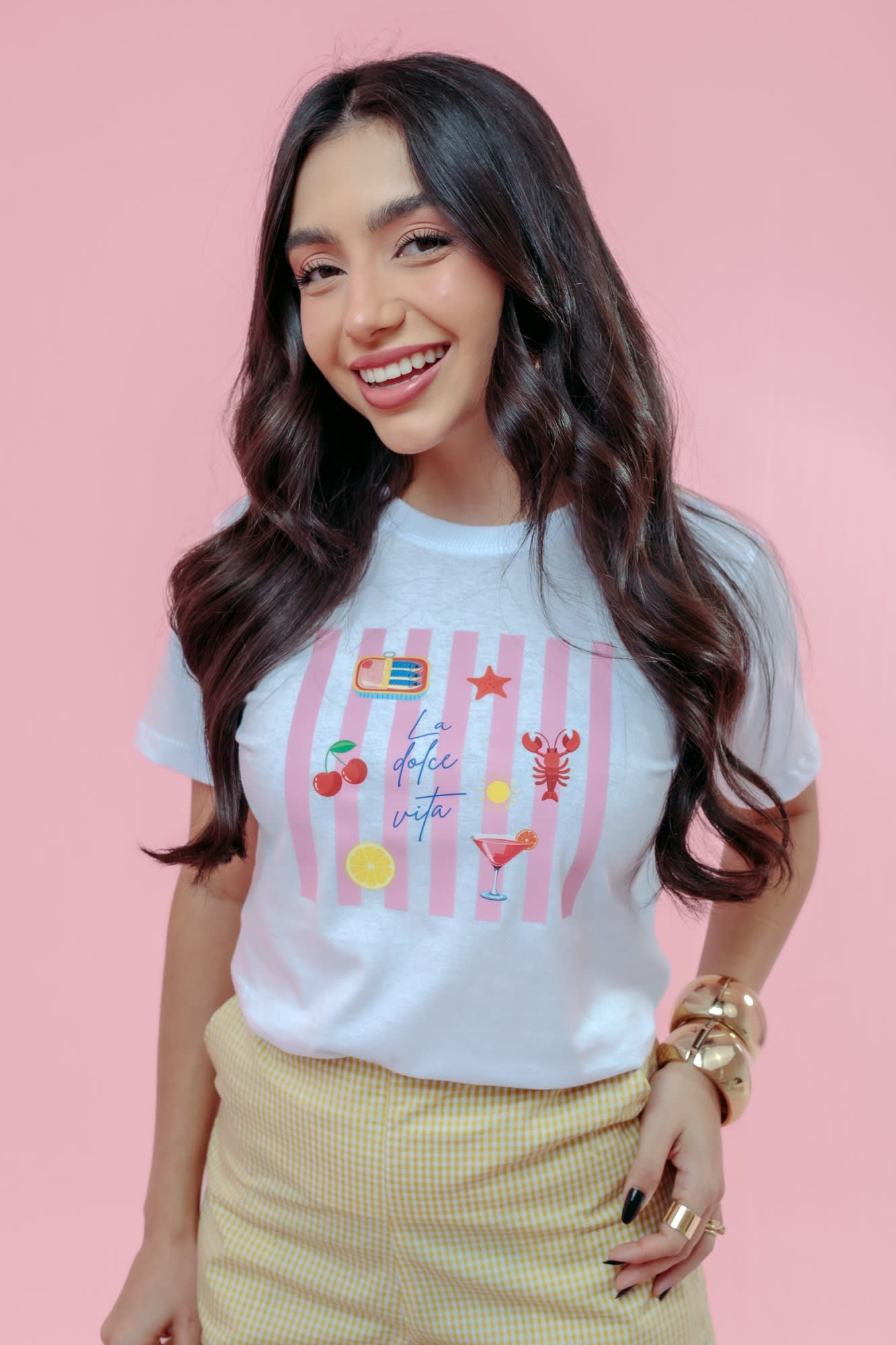 T-Shirt - La dolce vita - Branco