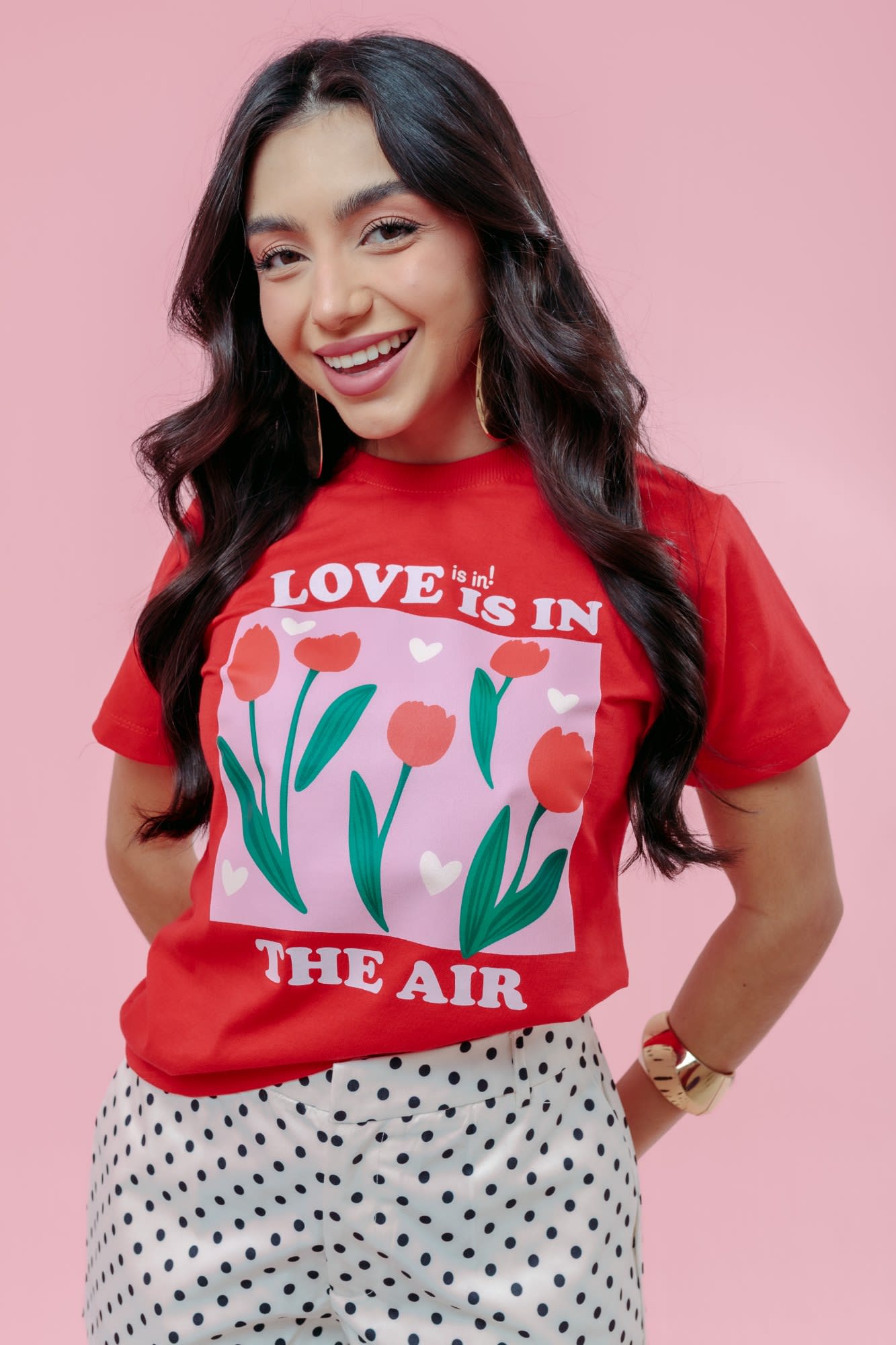 T-Shirt - Love - Vermelho