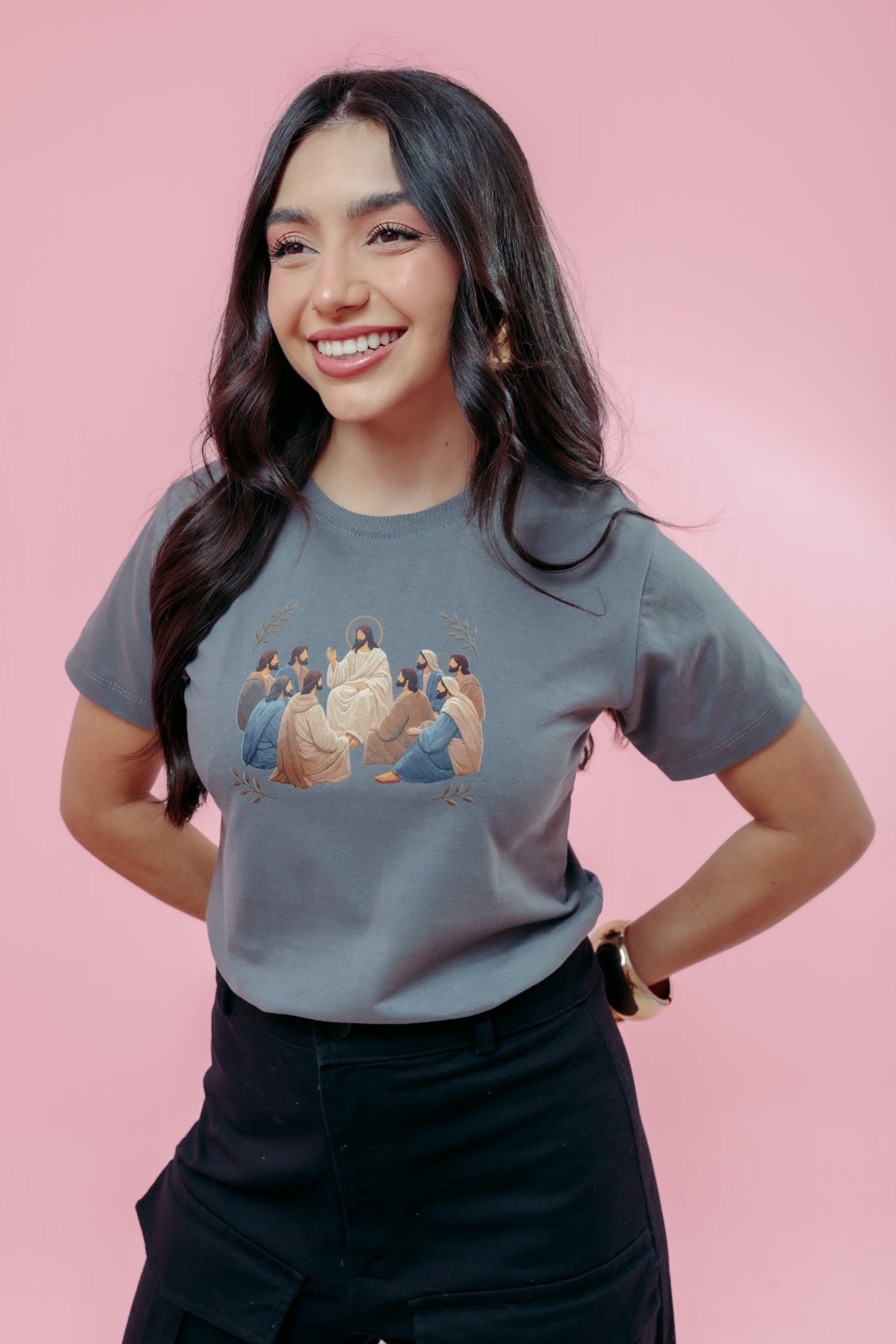 T-Shirt - Discípulos - Cinza Escuro