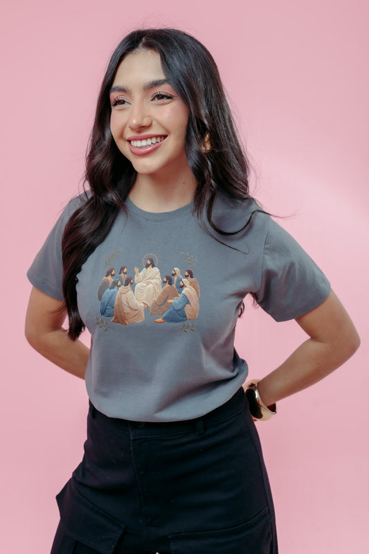 T-Shirt - Discípulos - Cinza Escuro